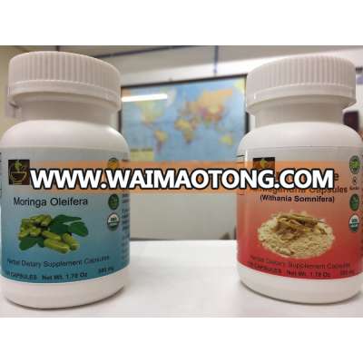 Private Label Herbal Capsule Bottle